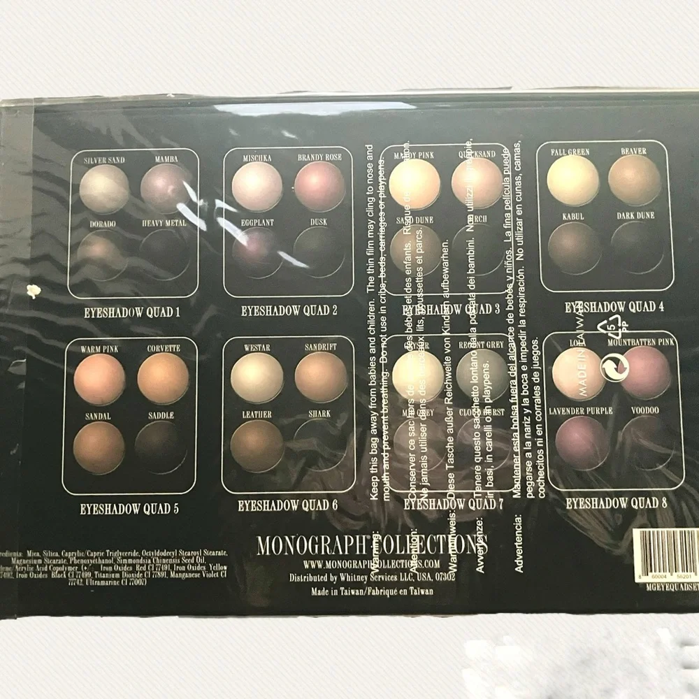 Monograph Collection Powder Eyeshadow Quads Portfolio NWT